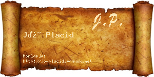 Jó Placid névjegykártya